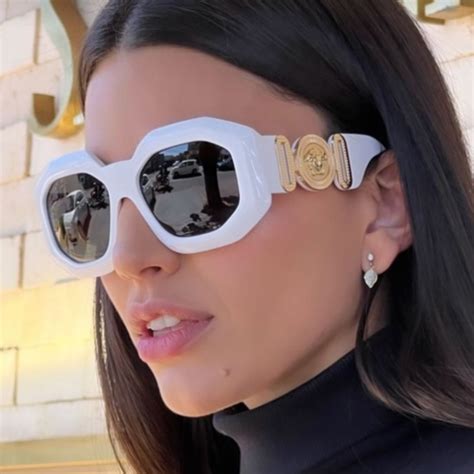 Versace white sunglasses for women